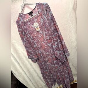 Jessica Simpson Blakely Kimono Duster in Solitary Paisley-NWT